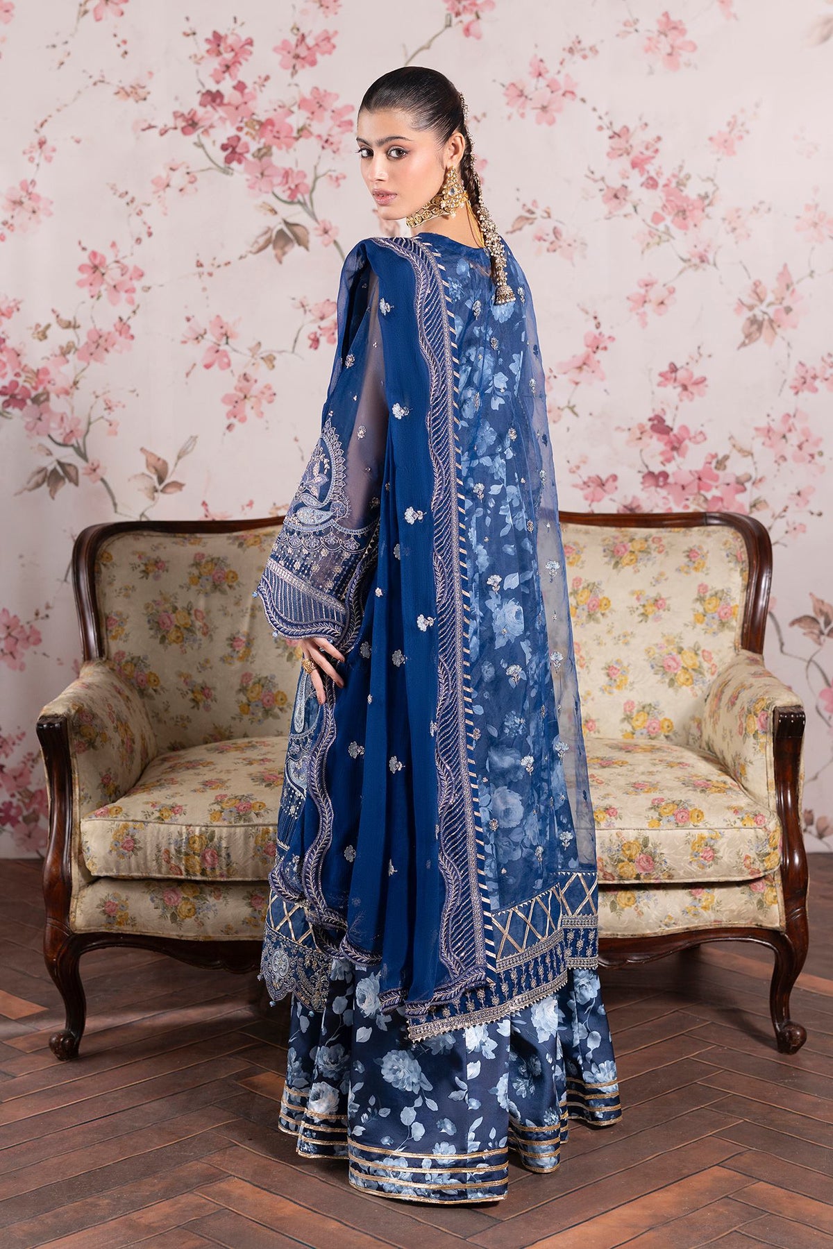 3 Piece Embroidered Organza