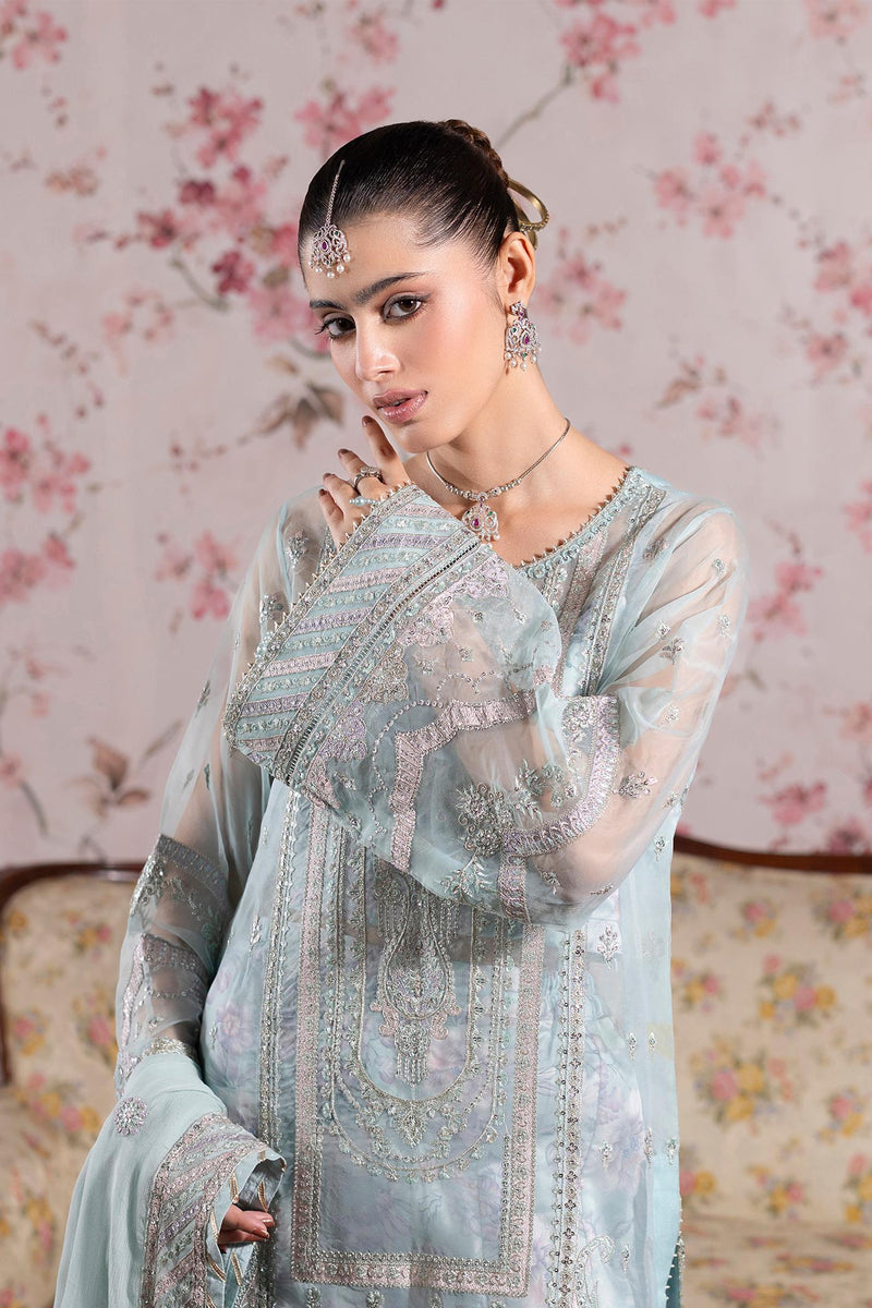 3 Piece Embroidered Organza
