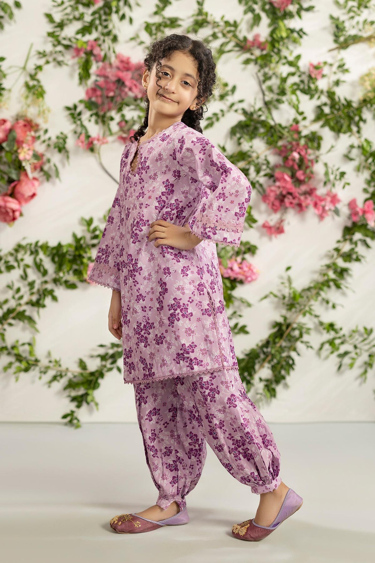 2 Piece Printed Mat-Satin