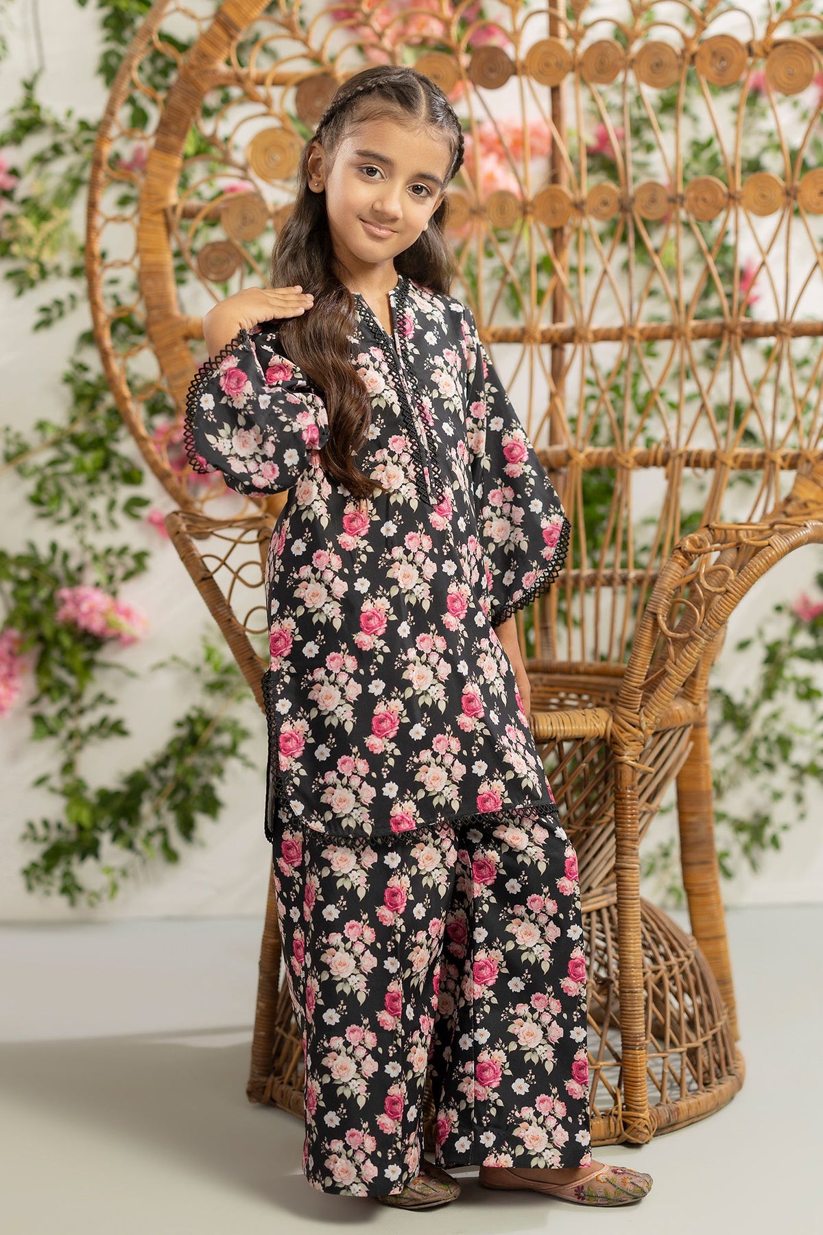 2 Piece Printed Mat-Satin
