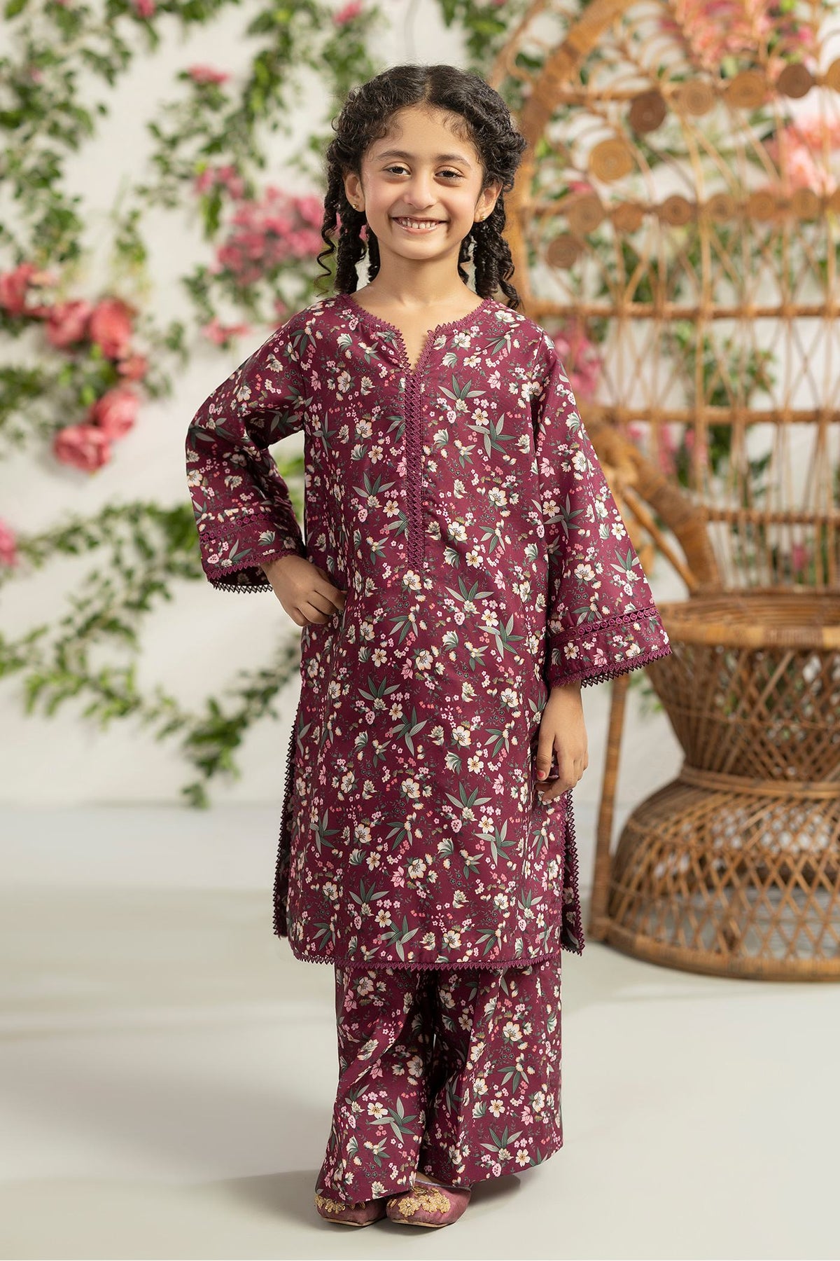 2 Piece Printed Mat-Satin