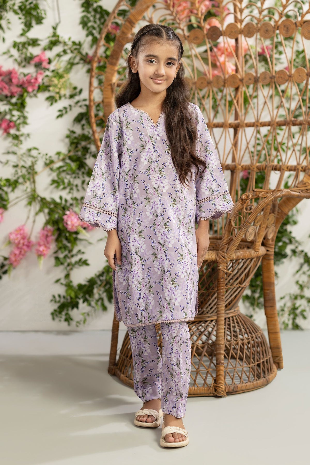 2 Piece Printed Mat-Satin