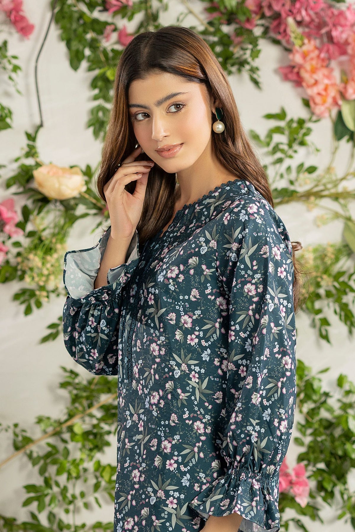 2 Piece Printed Mat-Satin