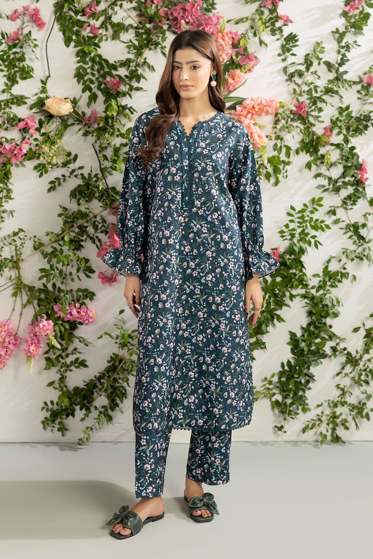 2 Piece Printed Mat-Satin