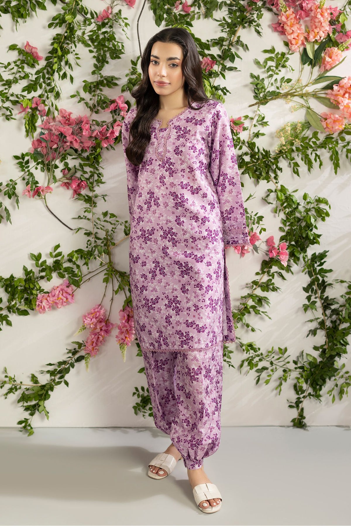 2 Piece Printed Mat-Satin