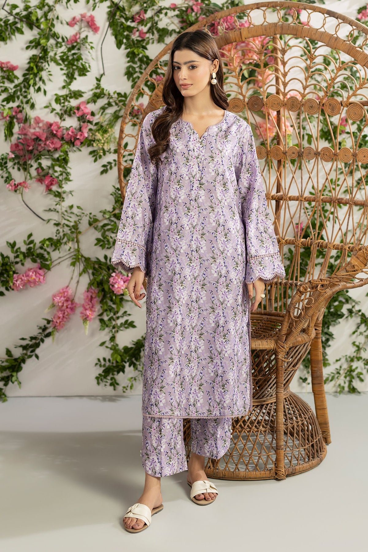 2 Piece Printed Mat-Satin