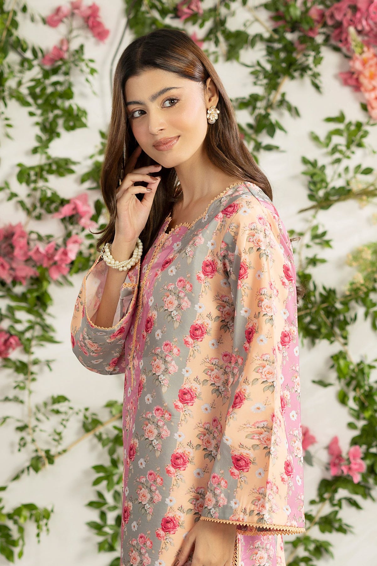 2 Piece Printed Mat-Satin