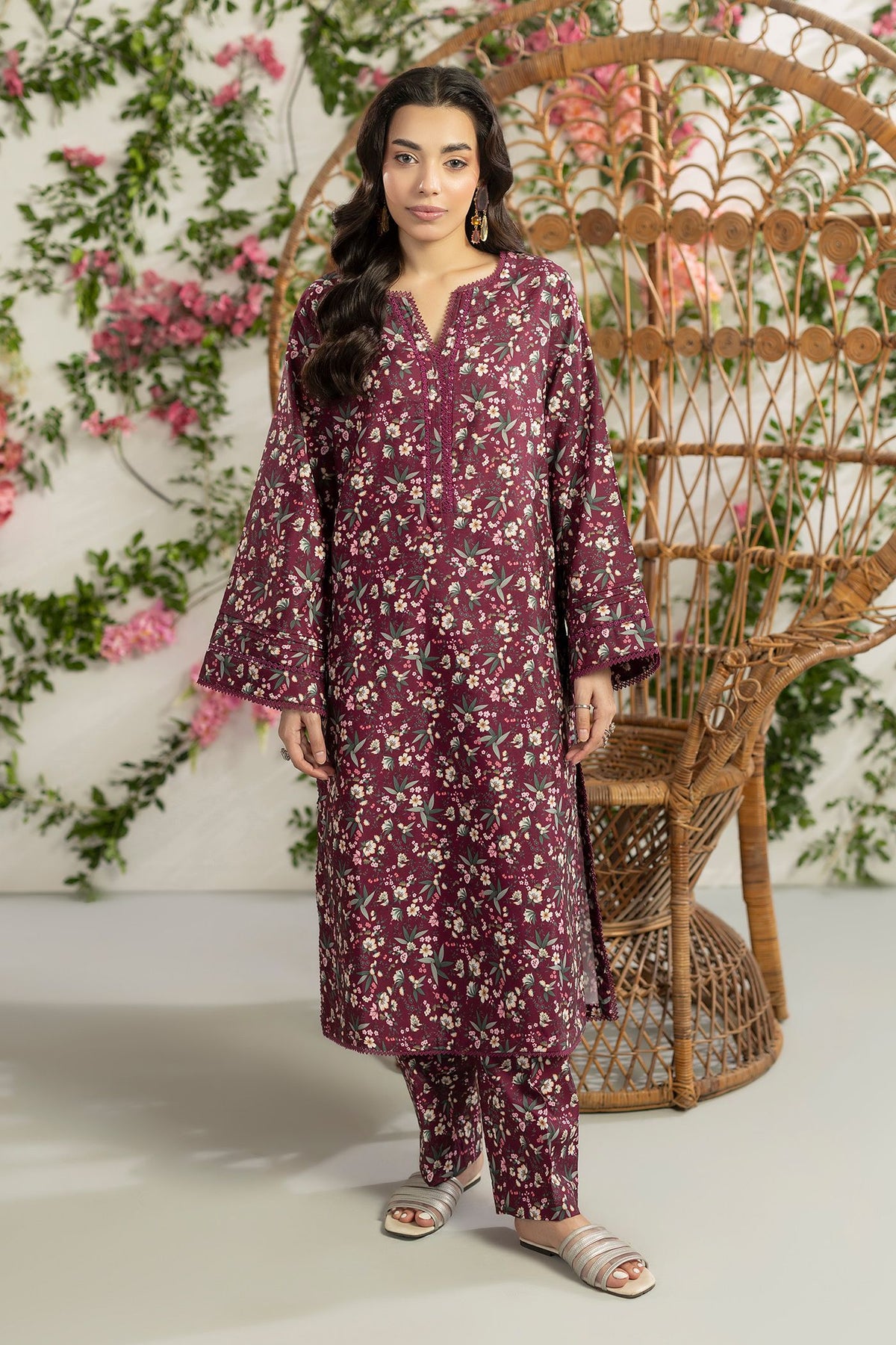 2 Piece Printed Mat-Satin