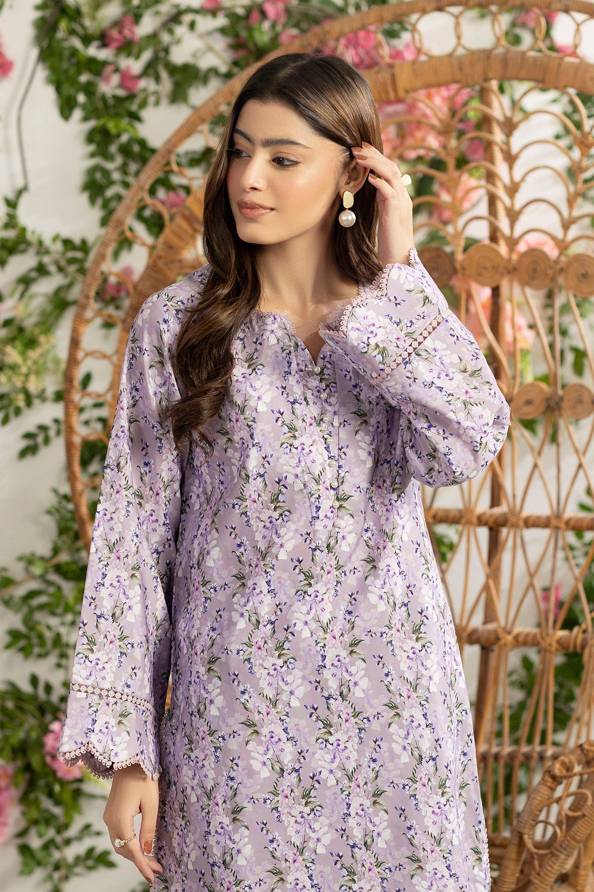 2 Piece Printed Mat-Satin