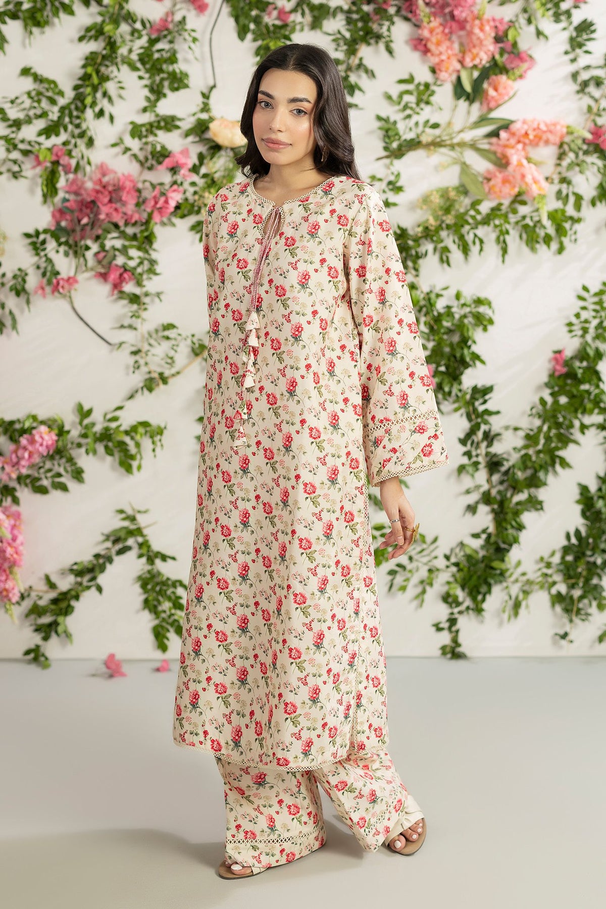 2 Piece Printed Mat-Satin