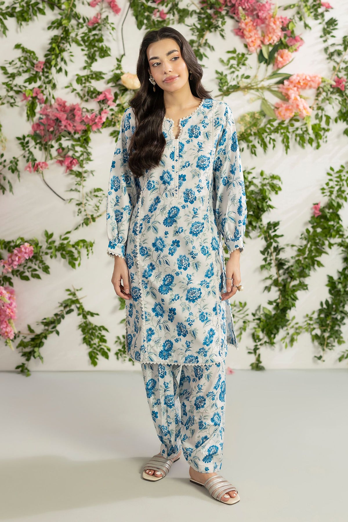2 Piece Printed Mat-Satin